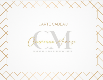 CARTE CADEAU COURONNE MARIAGE